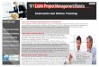 Main Page 101 Learn Project Management Basics · ` 101 Learn Project Management Basics . ... It’s just you and your ... slightly faster than a dial-up Internet connection. Project