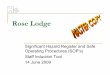 Onsite Kitchen Hazard Significant Registers and Safe ... Lodge Sig Haz June 09.pdf · Rose Lodge Significant Hazard Register and Safe Operating Procedures (SOP’s) Staff Induction