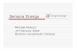 Sempra Energy - UVACollab : Gateway : Welcome · more than 400 miles of electric wiring ... Counterpoint C: Sempra works closely with ... Microsoft PowerPoint - SRE.ppt [Compatibility