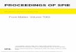 PROCEEDINGS OF SPIE - .PROCEEDINGS OF SPIE Volume 7063 Proceedings of SPIE, 0277-786X, v. 7063 SPIE