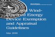Solar and Wind-Powered Energy Device Exemption and ... · Solar and Wind-Powered Energy Device Exemption Guidelines — i ... installation or construction of solar or wind-powered