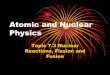 Atomic and Nuclear Physics - cusd80.com …represented by the following ... •Now use the same process to determine the atomic number of ... Einstein’s Mass-Energy