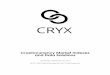 Cryptocurrency Market Indexes and Data Solutions · (iv) the availability of any market for CCX tokens through CRYX Ltd or any third parties. The information provided in this white