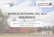 MANEJO INTEGRAL DEL ACV ISQUÉMICO - sna.org.ar€¦ · Caso Clínico 3 Durante las primeras ... (Oct): 1457. Estudios diagnósticos en agudo Guidelines for Management of Ischaemic