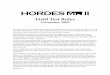 HORDES MK II - WordPress.com · HORDES MK II Field Test Rules ... Khador, Cryx, Protectorate of Menoth, Retribution of Scyrah, HORDES, Circle Orboros, Legion of Everblight, Skorne,