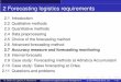 2 Forecasting logistics requirements - Wiley · 2.10 Case study: Sales forecasting at Orlea 2.11 Questions and problems ... 2 Forecasting logistics requirements Accuracy measure and