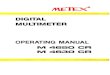Metex M-4650CR Operating Manual - Lublinelektron.pol.lublin.pl/elekp/labor_instr/METEX_M-4650CR_Manual.pdf · 4-12-6. 4-12-7. Note: B. c. In case of (V+) value, In case of (V+) value,