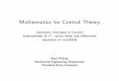 Mathematics for Control Theory - Cleveland State Universityacademic.csuohio.edu/richter_h/courses/esc794/geom1.pdf · Mathematics for Control Theory ... Ralph Abraham, Jerrold E
