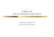CHEE 319 Process Dynamics and Control - …€¦ · 1 CHEE 319 Process Dynamics and Control Frequency Response of Linear Control Systems