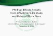 EPAct PM Fuel Effects Summary - Health Effects … · Useful model requires a statistically-designed fuel matrix ... Honda . Civic : 1.8L I4 . Honda ... Index of base fuel and other