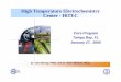 High Temperature Electrochemistry Center - HiTEC Library/Research/Coal/energy systems... · High Temperature Electrochemistry Center - HiTEC Core Program Tampa Bay, FL January 27,