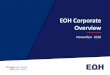 EOH Corporate Overview - CSVwater Corporate Overview and... · EOH Corporate Overview November 2016 . ... tender compilation, project management, ... potable water reticulation design,