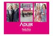 As of March 2012 - Adlermode Unternehmen · Zara Charles Vögele Basler ADLER Upper Middle Discount Value Ernsting’s Family ... Internationalisation with focus on German speaking