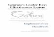 Georgia’s Leader Keys Effectiveness System€¦ · Georgia’s Leader Keys Effectiveness System ... and assistant principals. ... Performance Appraisal Rubrics 