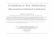 Guidance for Industry - Welcome to Ofni Systems ...€¦ · Guidance for Industry Bioanalytical Method Validation DRAFT GUIDANCE This guidance document is being distributed for comment
