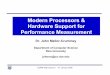 Modern Processors & Hardware Support for Performance ...johnmc/comp528/lecture-notes/Lecture2.pdf · Modern Processors & Hardware Support for Performance Measurement ... Performance