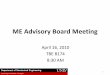 ME Advisory Board Meeting - UNLV Advisory Board Meeting files/MEG...ME ABET Self Study Report • Now, 2 nd edition of available for the review 4