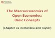 The Macroeconomics of Open Economies: Basic … · The Macroeconomics of Open Economies: Basic Concepts (Chapter 31 in Mankiw and Taylor)