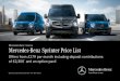 Mercedes‑Benz Finance Mercedes-Benz Sprinter … · Mercedes‑Benz Finance Mercedes-Benz Sprinter Price List Offers from £279 per month including deposit contributions of £2,300*