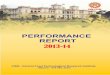 PERFORMANCE REPORT 2013-14 - CFTRI · CSIR - Central Food Technological Research Institute Mysore - 570 020, India 2013-14 PERFORMANCE REPORT CSIR-CFTRI