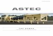 ASTEC · The standard plant configuration includes portable drum mix unit (with integral aggregate system, drum mix unit, knock-out box and wet scrubber), drag conveyor with hopper,