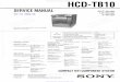 HCD-TB10 - go-gddq.com · HCD-TB10 AEP Model UK Model E Model SERVICE MANUAL COMPACT HiFi COMPONENT SYSTEM SPECIFICATIONS Ver 1.0 2002. 04 This set is …