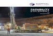 CaPaBility Statement - Capital Drilling · CaPital drilling capability Statement  aP d rill.COm ... (DTH) Geo technical ... on-time arrival for project start up