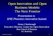 Open Innovation and Open Business Models: The Next .Open Innovation and Open Business Models: The