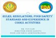 Rules, Regulations, Food Safety Standard and …foodsafetyasiapacific.net/wp-content/uploads/2017/01/Agenda-61FDA... · INTRODUCTION The ministry of health and sports takes the role