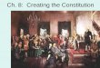 Ch. 8: Creating the Constitution 8... · the power to make war and peace, raise an army and a navy, ... the Treaty of Paris. ... Creating the Constitution Independence Hall