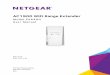 AC1900 WiFi Range Extender User Manual - Netgear · 3 AC1900 WiFi Range Extender. Contents. Chapter 1 Get to Know Your Extender. Front Panel and Side Panel LEDs and Buttons 