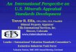 An International Perspective on U.S. Minerals Appraisal ... · U.S. Minerals Appraisal Standards Development Trevor R. Ellis, CPG, CMA, ... SME 2003 Annual Meeting, ... • Mining