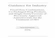 Guidance for Industry - Food and Drug Administration .Guidance for Industry Fixed Dose Combinations,