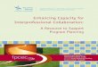 Enhancing Capacity for Interprofessional Collaboration more.pdf · Enhancing Capacity for Interprofessional Collaboration 2. Definitions Excerpts from participant feedback ... opportunities