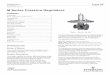 m Series Pressure regulators - Emerson · Type M 2 P.E.D. CaTEGOrIES aND FLuID GrOuP Fail open stand-alone M series regulators cannot be used as a safety accessory according PED 97/23/EC