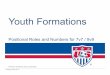 US Soccer-TESC Positional Roles-7v7-9v9-5 · © 2014 U.S. Soccer CONFIDENTIAL — Not to be shared without U.S. Soccer approval Thursday, January 16, 14 GENERAL STYLE OF PLAY 51)