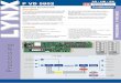 P VD 5802 3G SERIES 5000 - LYNX Technik · The P VD 5802 is a low cost utility SDI frame synchronizer which ... Basic local configuration using dip switch. ... General status / alarm