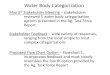 Water Body Categorization · Water Body Categorization May 3rd Stakeholder Meeting – stakeholders reviewed 5 water body categorization options ... ranging from the most simple to