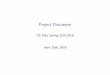 Project Discussion - Stanford University · Project Discussion CS 231a Spring 2015 ... Number of people is taken into account when grading project ... Sharing a Project with Another