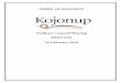 SHIRE OF KOJONUP · Shire of Kojonup – Ordinary Council Meeting – Minutes – 16 February 2016 2 ... Council is in consultation with Dr Du Pree and St Luke’s Practice