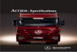 A Specifications - Mercedes-Benz passenger cars · Actros - Specifications ... · Enhanced piston cooling, piston rings and piston-pin bearing assemblies for reduced, constant oil