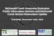 McDowell Creek Greenway Extension Public Information ... McDowell Creek Greenway Extension Public