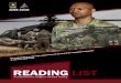 READING LIST - enlistedcorps.amedd.army.milenlistedcorps.amedd.army.mil/documents/CSM-Gragg... · By Travis Bradberry Hardcover 2009, TalentSmart | 46 pages In today’s fast-paced