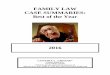 FAMILY LAW CASE SUMMARIES: Best of the Year€¦ · FAMILY LAW CASE SUMMARIES: Best of the Year 2016 CYNTHIA L. GREENE* Greene Smith, P.A. ... teacher, the evidence reflects that