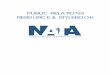PUBLIC RELATIONS RESOURCE & STYLEBOOK - … · The PR Resource & Stylebook* is a project of the NATA Public Relations ... 6 Executive Summary Public relations vs ... develop your