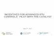 ‘INCENTIVES FOR ADVANCED RTU CONTROLS’ PILOT WITH THE CATALYST · ‘incentives for advanced rtu controls’ pilot with the catalyst may 2 nd 2017 1
