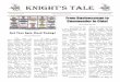 Knight's Tale - Volume III, Issue IV - Clover Sitesstorage.cloversites.com/faithchristianacademy/documents/Knights... · Knight’s tale Issue IV, ... of the restaurant. Students
