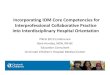 Incorporating IOM Core Competencies for …€¦ · Incorporating IOM Core Competencies for Interprofessional Collaborative Practice ... Core Competencies for Interprofessional Collaborative