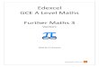 Edexcel GCE A Level Maths Further Maths 3 · Edexcel GCE A Level Maths Further Maths 3 Vectors Edited by: K V Kumaran . kumarmaths.weebly.com 2 . ... [FP3/P6 June 2005 Qn 2] 6. The