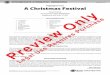 Highlights from A Christmas Festival - content.alfred.com · Please note: Our band and orchestra music is now being collated by an automatic high-speed system. The enclosed parts